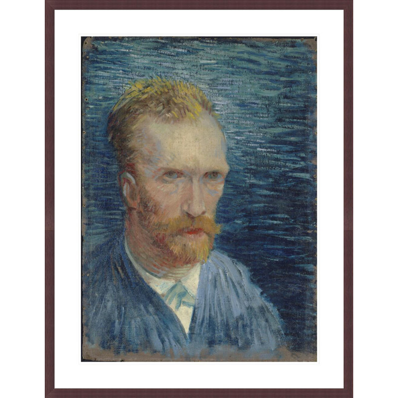 Autoportrait par Vincent van Gogh, impression par estampe numérique encadrée, H 41,5 po x l 32,14 po