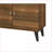 TV Furniture | Mid-Century Modern 63" TV Stand with 2 Shelves &amp; 1 Cabinet | Brown Woodgrain | Brown | Wood-756149421