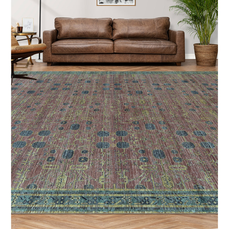 Canterbury Oriental Area Rug in Rust