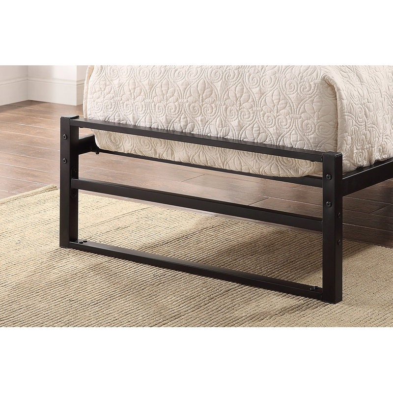 Clermont Bed, Open Coil, Single (3'), Black