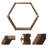6 Piece Hexagon Floating Shelf-180538252