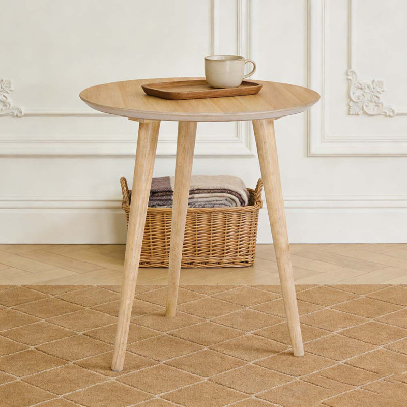 Table de bout, Chêne clair