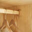 Armoire de rangement en bois et rotin