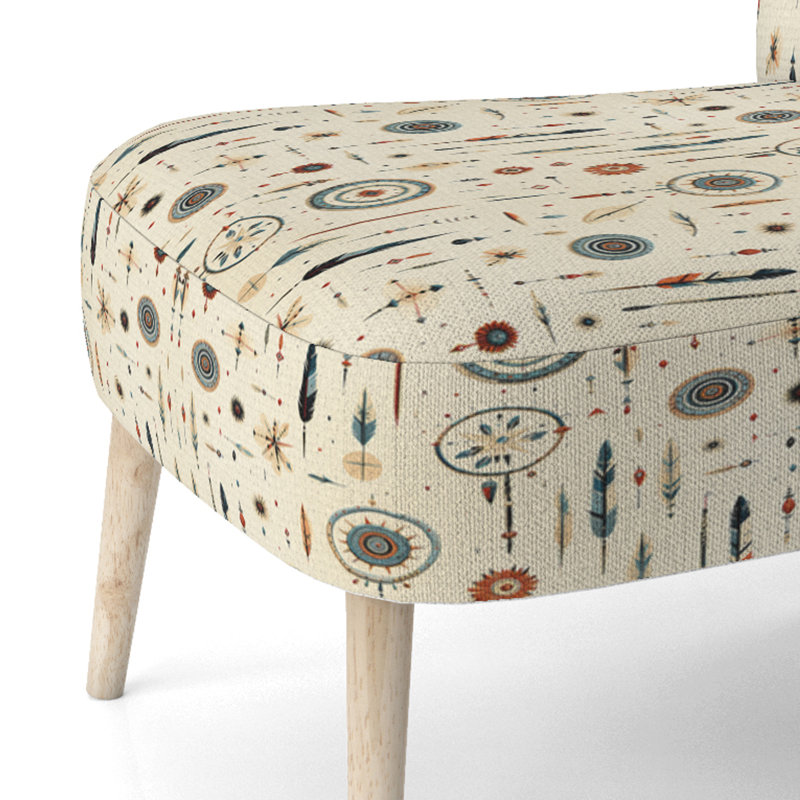 Chaise d'appoint rétro style bohème et éclectique Nomad Ii Boho