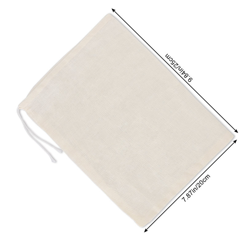 3 pièces / ensemble de sac filtrant à cordon de serrage de qualité supérieure