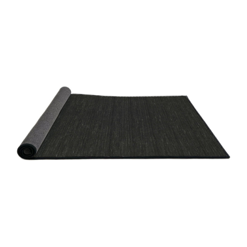 Tapis contemporain noir, Rond 5 pi