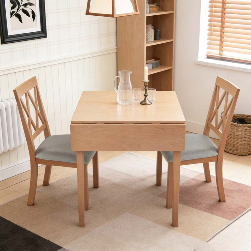 Ensemble de table de salle à manger pour petits espaces, Naturel, 3