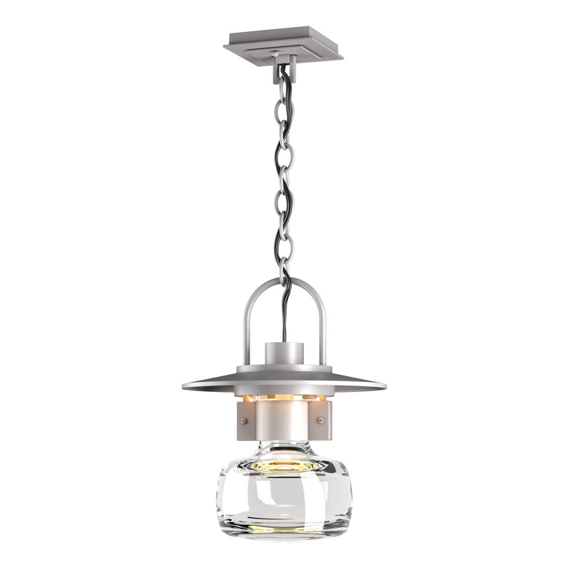 Mason 1 - Light Outdoor Pendant, Coastal Burnished Steel, 14.6" H x 11.3" W x 11.3" D