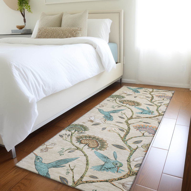 Cerrito Premium Machine Washable Cerrito AMF174 Beige Rug, Runner 2'3" x 7'6"