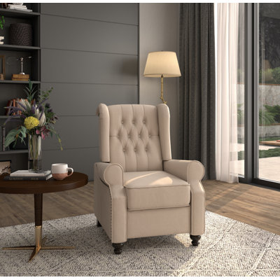 Meeks Upholstered Polyester Blend Recliner