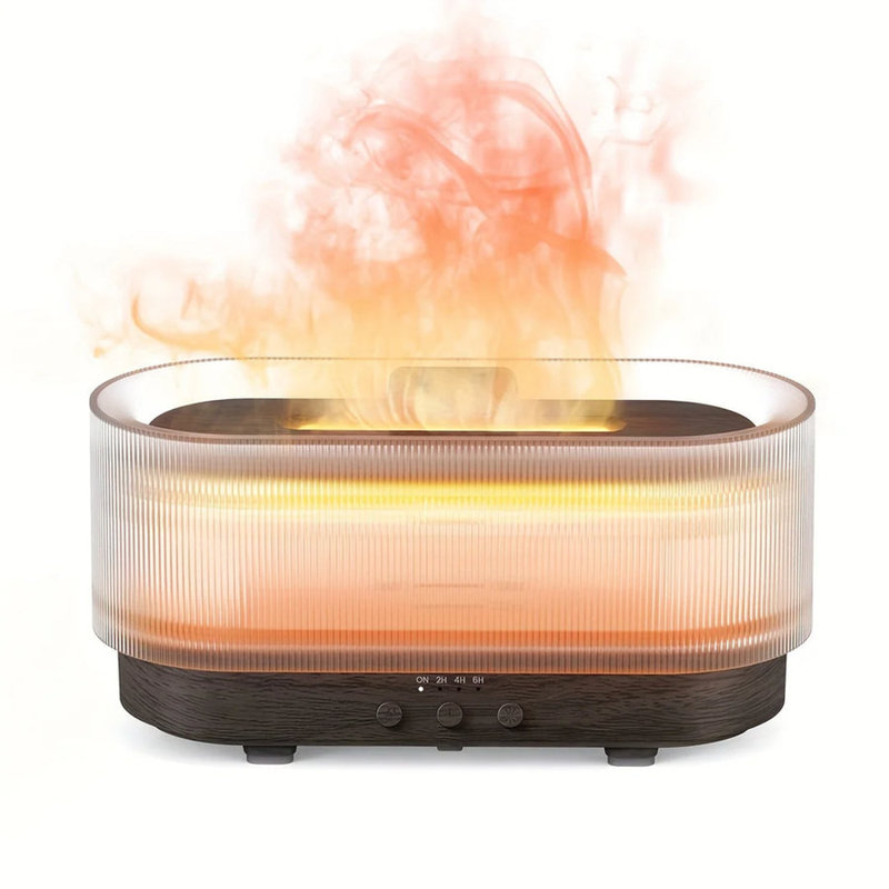 Diffuseur d'humidificateur de flamme 300 ml Sejoy, Blanc