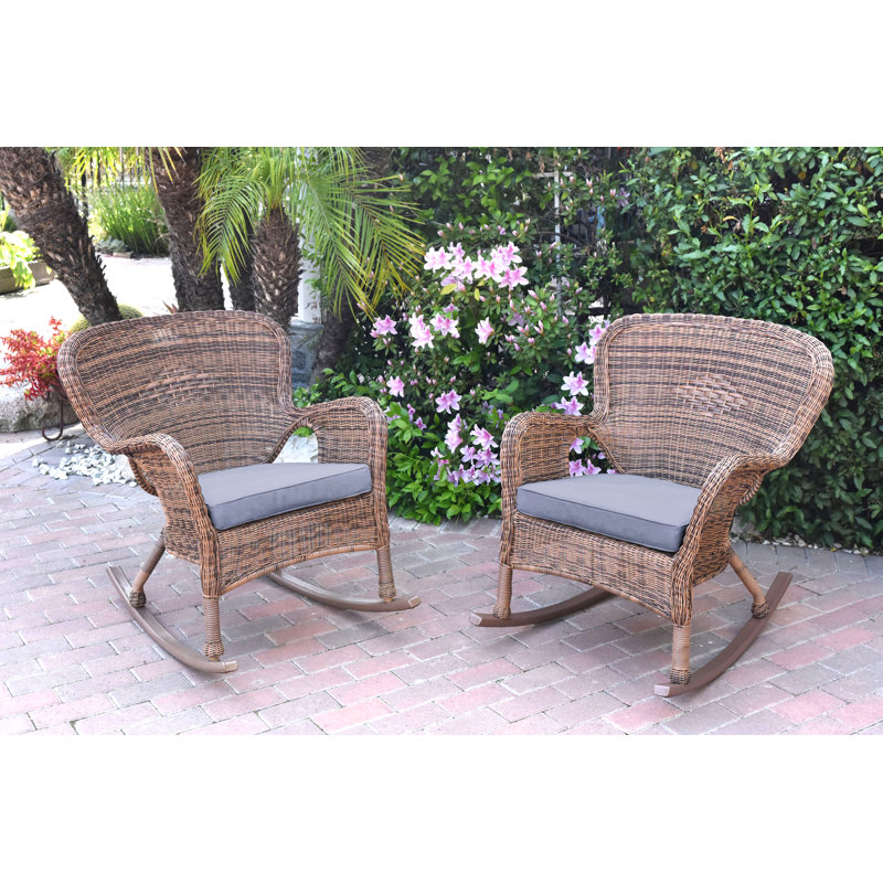Chaise berçante Batchelder, Miel, Acier