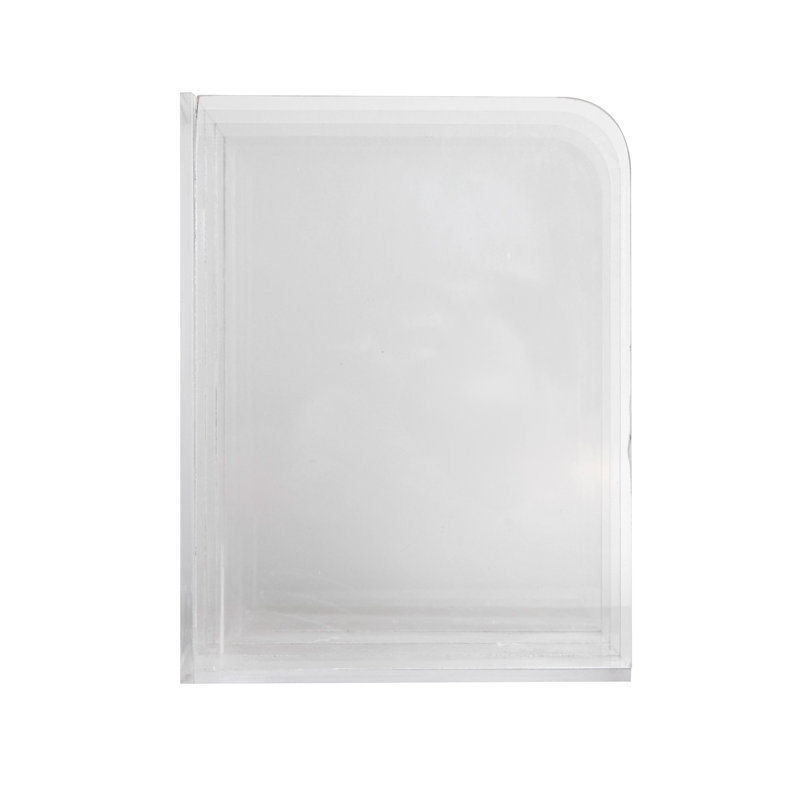 Clear Acrylic 3 Section File Holder with Anti-Slip Feet
