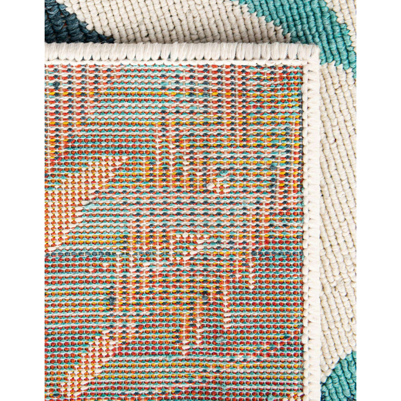 Tapis botanique intérieur / extérieur, Tapis de couloir 2 pi 7 po x 12 pi
