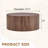 Walnut Cylindrical Coffee Table-491518431