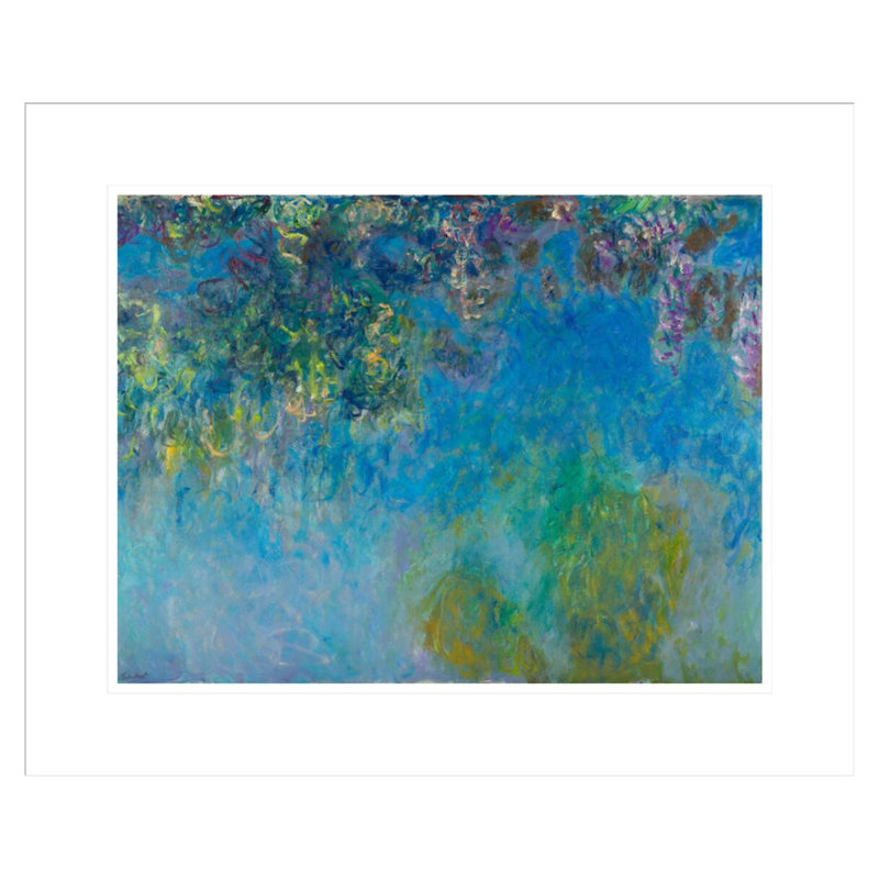 «Wisteria» par Claude Monet, impression giclée encadrée, H 17,75 po x l 21,59 po