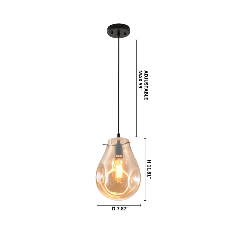 This Pendant Light Is In A Silver Finish. The Frame Is Made Out Of Metal In Black Color, And It Comes With A Silver Jar Glass Shade. The Adjustable Cord Link Makes This Fixture Suitable For Most Ceiling Heights.