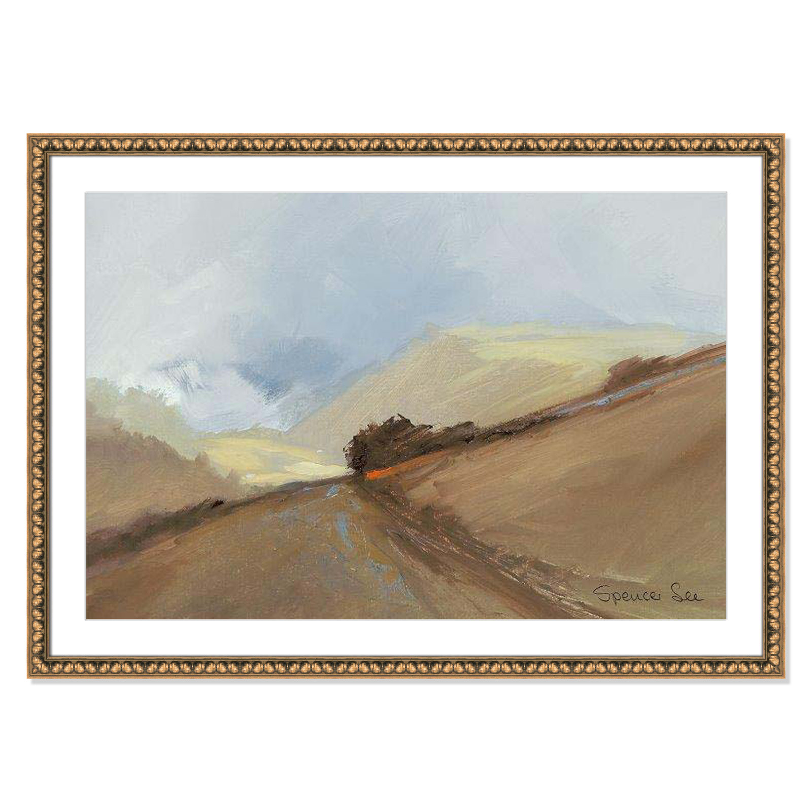 Heaven And Earth II by Spencer Lee, Gold Framed, 30.5" H x 42.5" W x 0.75" D