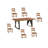 Chaliyah 6 - Person Solid Wood Top Double Pedestal Dining Set-99487800