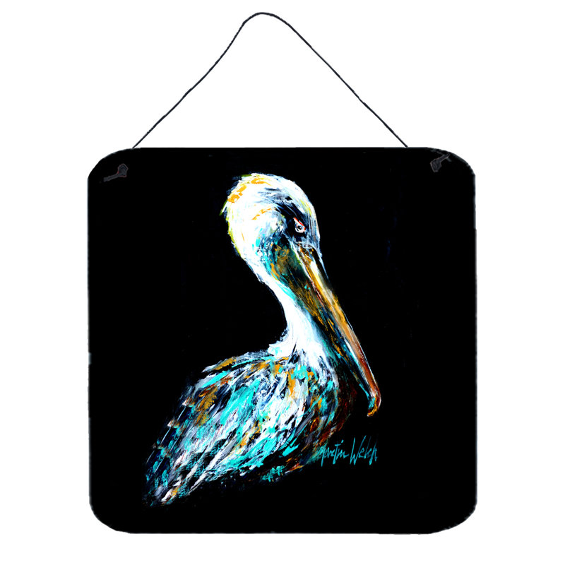 Décoration murale collée pelican