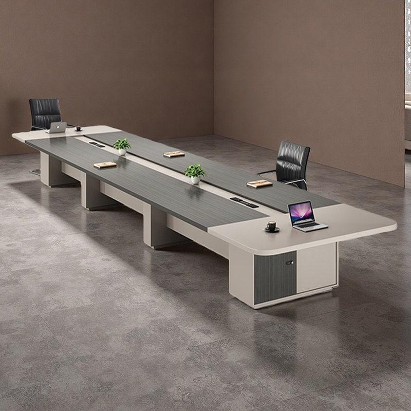 Table de conférence simple et moderne, H 29,52 po x L 196,85 po x l 59 po