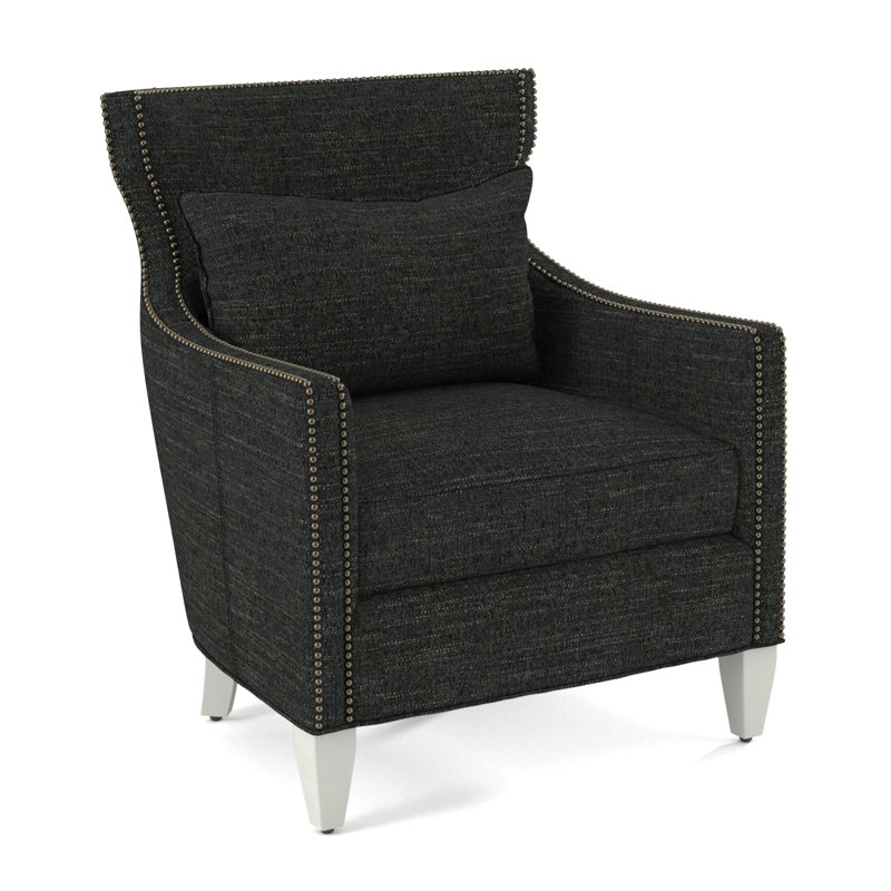 Armchair, Salvador Asphalt, White