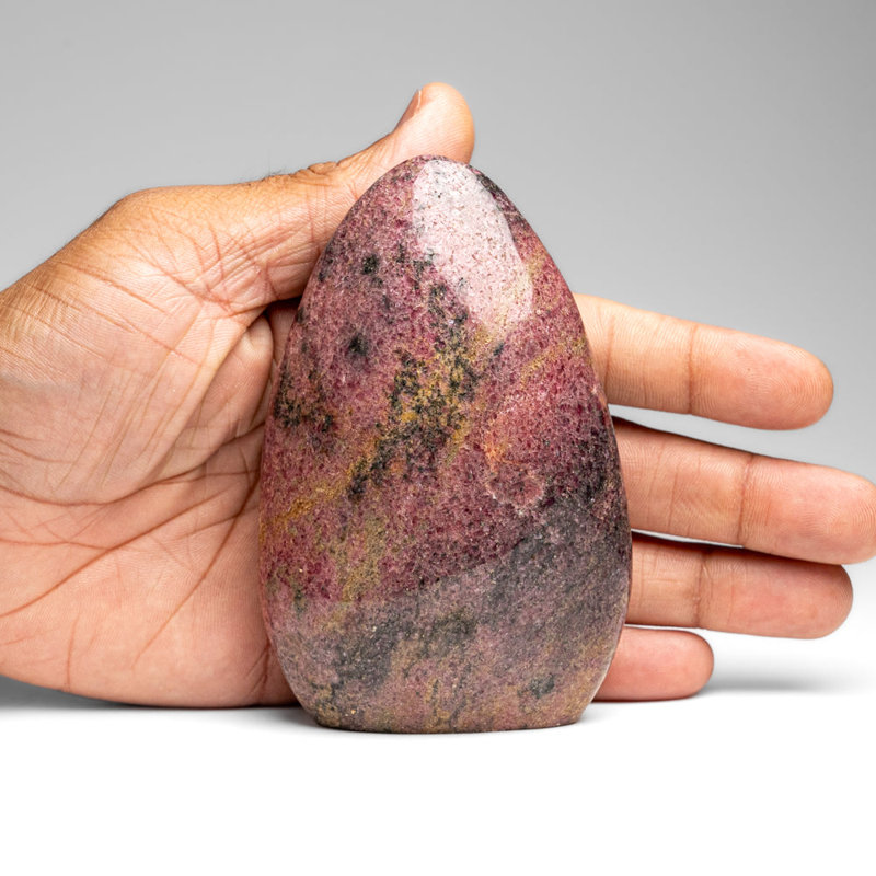 Polished Imperial Rhodonite Freeform From Madagascar (1.1 Lbs)