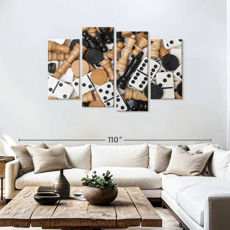 Senne Board Games, 48" H x 75" W