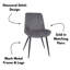 Kalie Pair of Upholstered Diamond Stitched Dining Chairs-1296337350