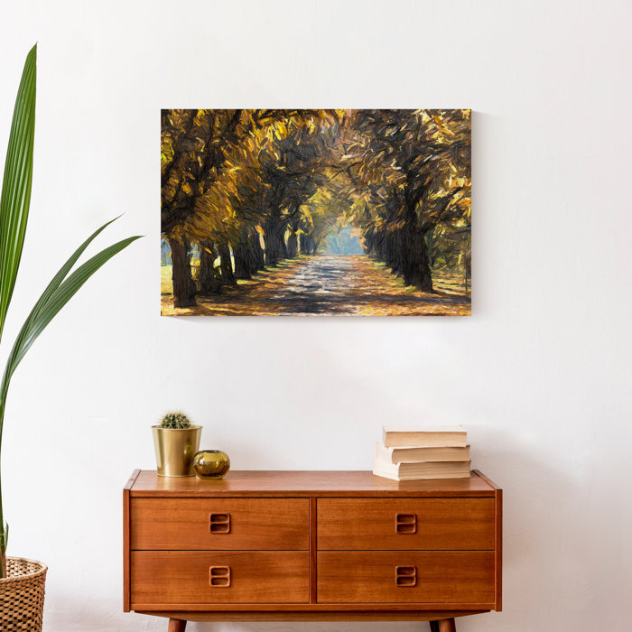 Red Barrel Studio® A Walk Through Autumn On Canvas Painting | Wayfair