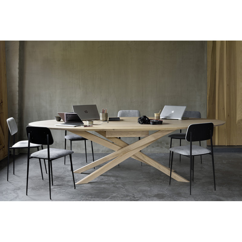 Mikado 105.5'' Solid Wood Oval Conference Table