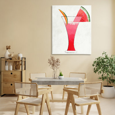 Tranche de pastèque d'été, toile par Lorenzo Collective