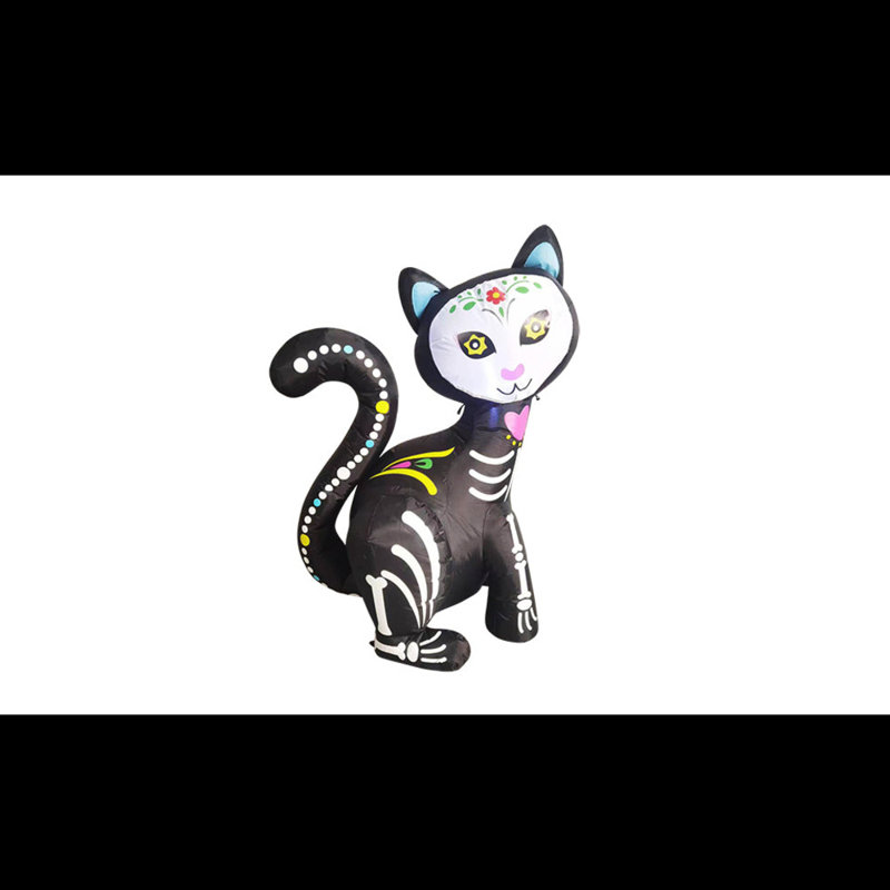 Squelette de chat gonflable