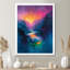 «Black Pink Mountain Landscape Summer Beauty - Landscape Mountains», art mural-563711641-563711640