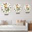 Fleurs de Strelitzia rétro - horloge murale traditionnelle-60187570