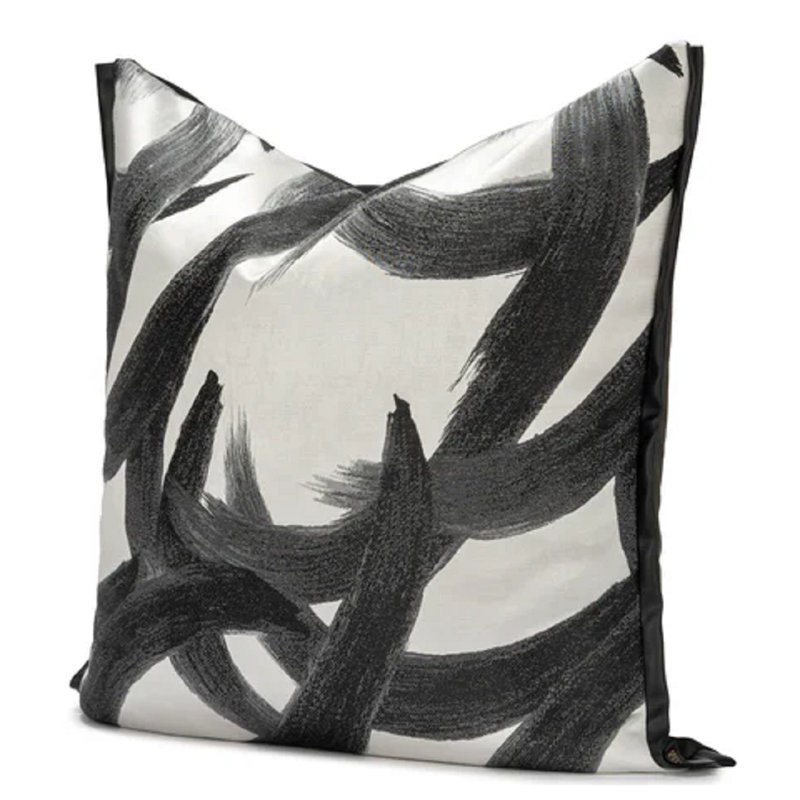 Housse de coussin Melanie 22 X 22, Noir, noir, noir, noir