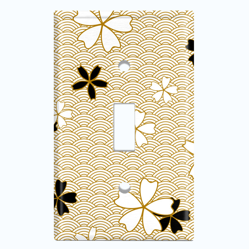 Patterned 1 - Gang Toggle Light Switch Standard Wall Plate