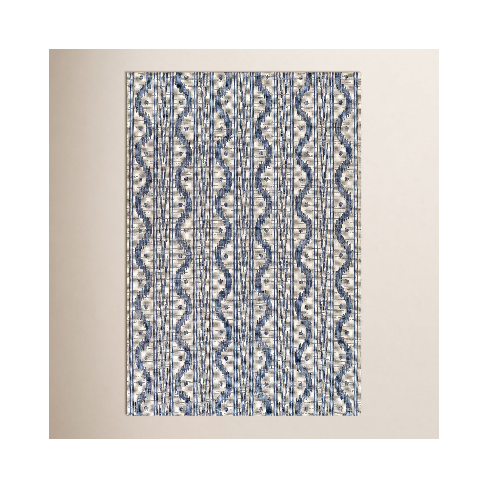 Karini Indoor/Outdoor Rug, Rectangle 4'1" x 6'