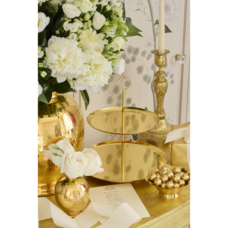Sintra Brass Tiered Stand