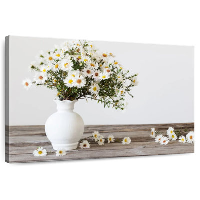 Vase Harnek de fleurs d'aster blanc