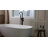 55.12'' x 29.13'' Freestanding Soaking Solid Surface Bathtub