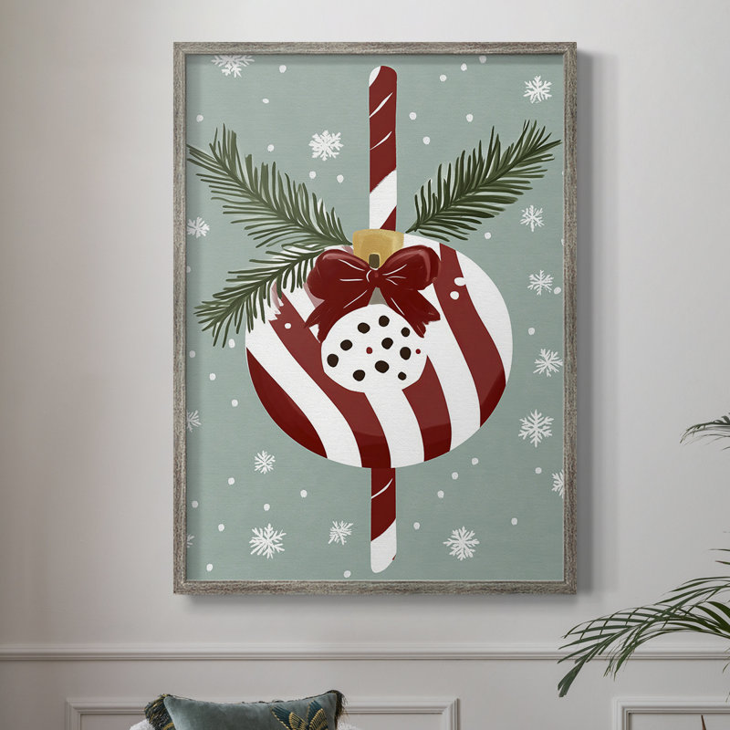 «Christmas Holiday Art» DCCXCIX, reproduction d'art encadrée - bois massif XMA171370, H 11 po x l 9 po