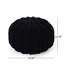 Pouf tricoté en coton bleu foncé pour ou au sol - capacité de poids de 200 lb, ajout décoratif, nettoyage des taches, perles incluses et utilisation du coussin Limite de 200 lb, décoratif, nettoyage seulement, rembourré