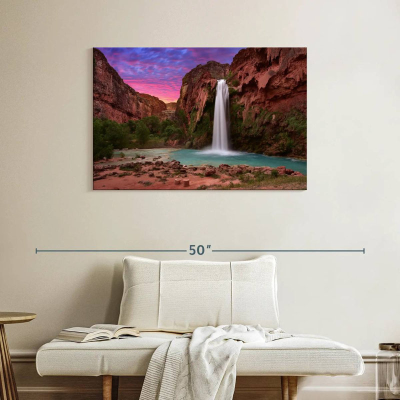 Alvord, superbe cascade Havasu, H 26 po x l 39 po