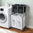 Laundry Hamper 2 Tier Laundry Sorter with 4 Removable Bags for Organizing Clothes