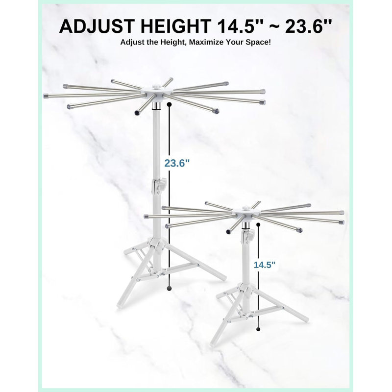 Pasta Drying Rack Collapsible, Large Noodle Dryer Foldable
