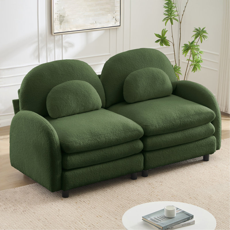 Canapé-lit Teddy, Vert