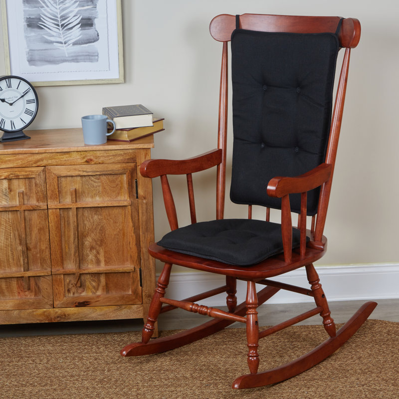 Rocking Chair Cushion Set, Black