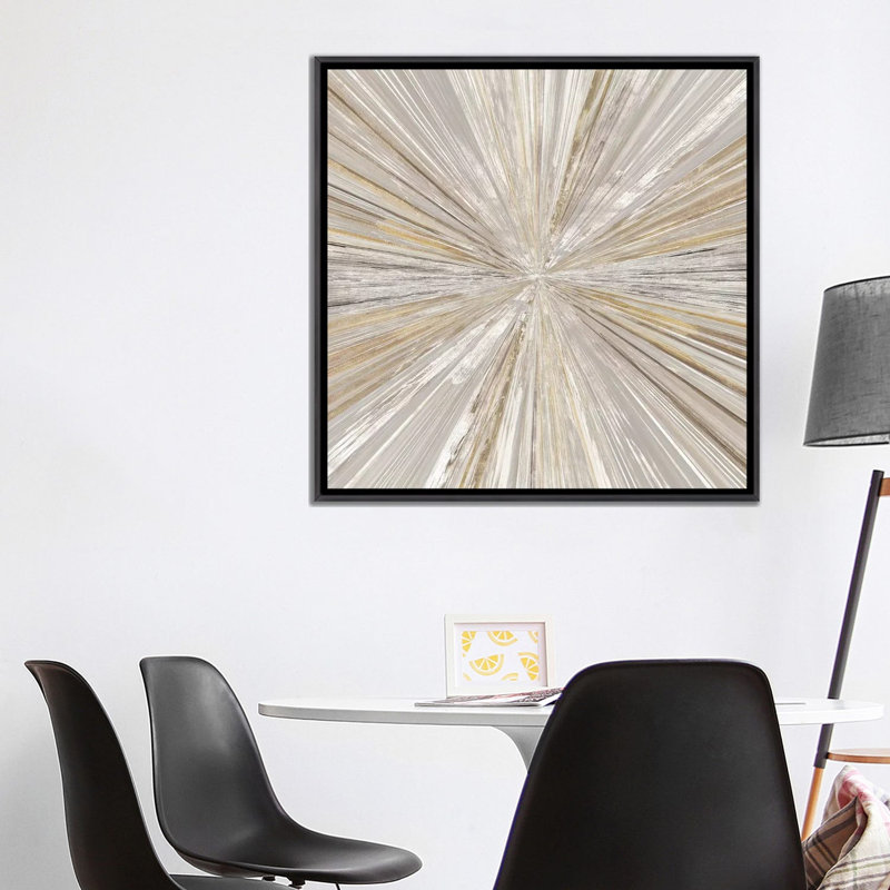 Shimmering Light II par Tom Reeves - impression d'art graphique, H 37 po x l 37 po, Reproduction avec cadre flottant