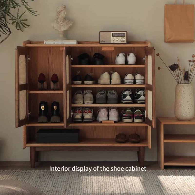 American-style home minimalist shoe cabinet, Brown